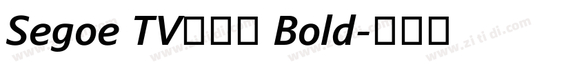 Segoe TV兰亭黑 Bold字体转换